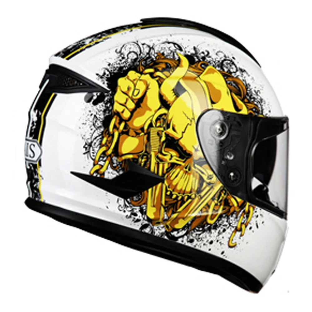 AIS мотоциклетный шлем Casco Motocicleta Motocross Moto rbike с двойными линзами полный для лица