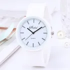 Модные простые часы женские белые Наручные часы модные корейские Силиконовые кварцевые часы подарок дешевая цена дропшиппинг женские часы