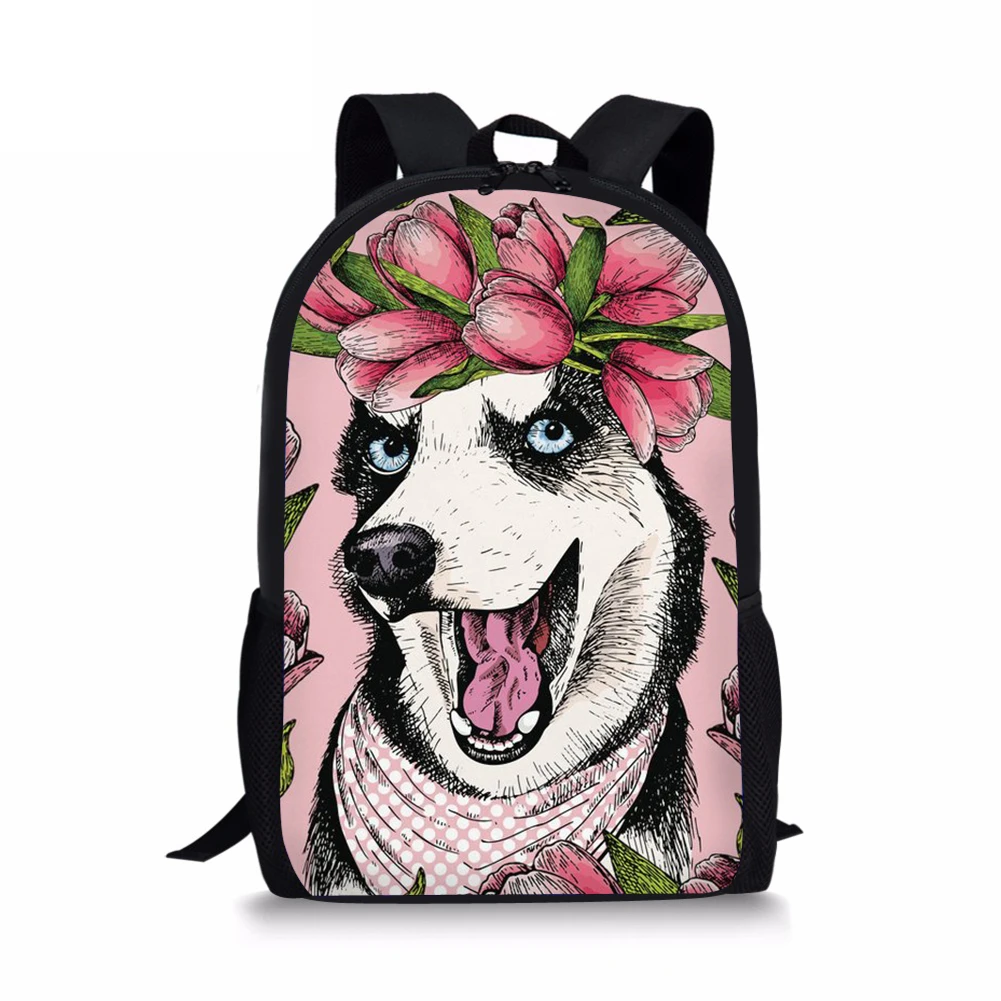 Брендовый индивидуальный рюкзак с рисунком собаки из комиксов, Женский школьный рюкзак для девочек, школьные сумки для подростков, модные ш...