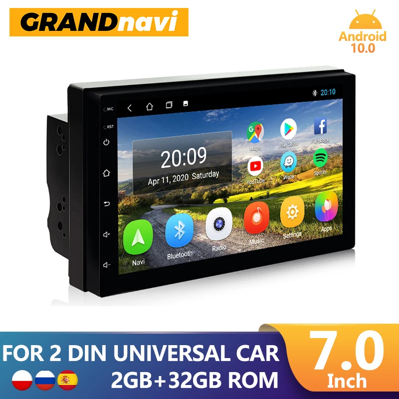 

GRANDnavi 2din Android GPS Car Radio Auto Multimedia Video Player Navigation Wifi Bluetooth Carplay For VW Toyota Nissan Hyundai