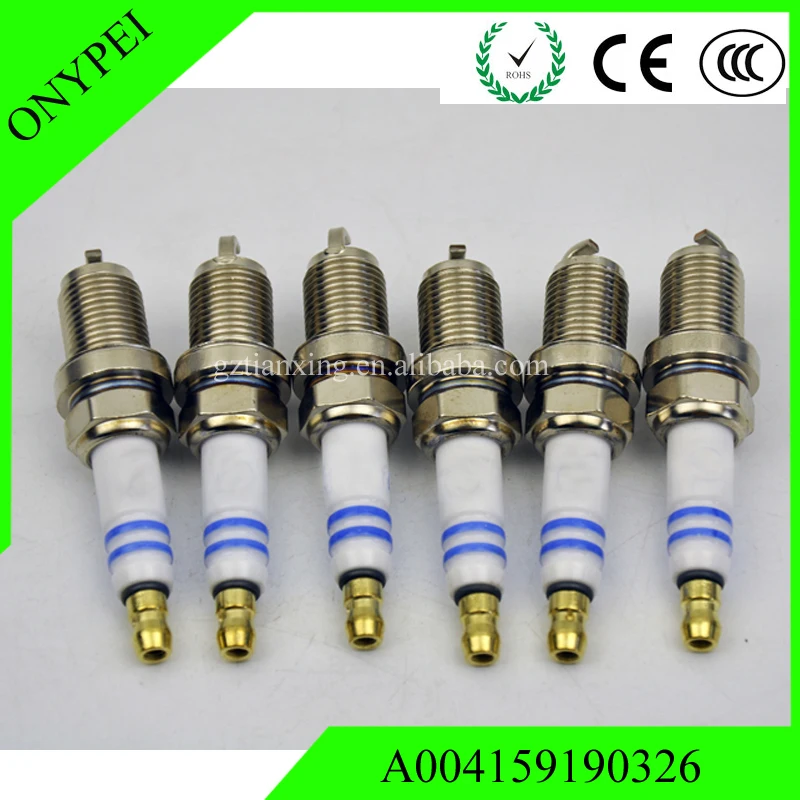 6 шт. Iridium Power Свеча зажигания A004159190326 F8DPP33 для Mercedes Benz W163 W208 W210 W211 W220|Свечи и