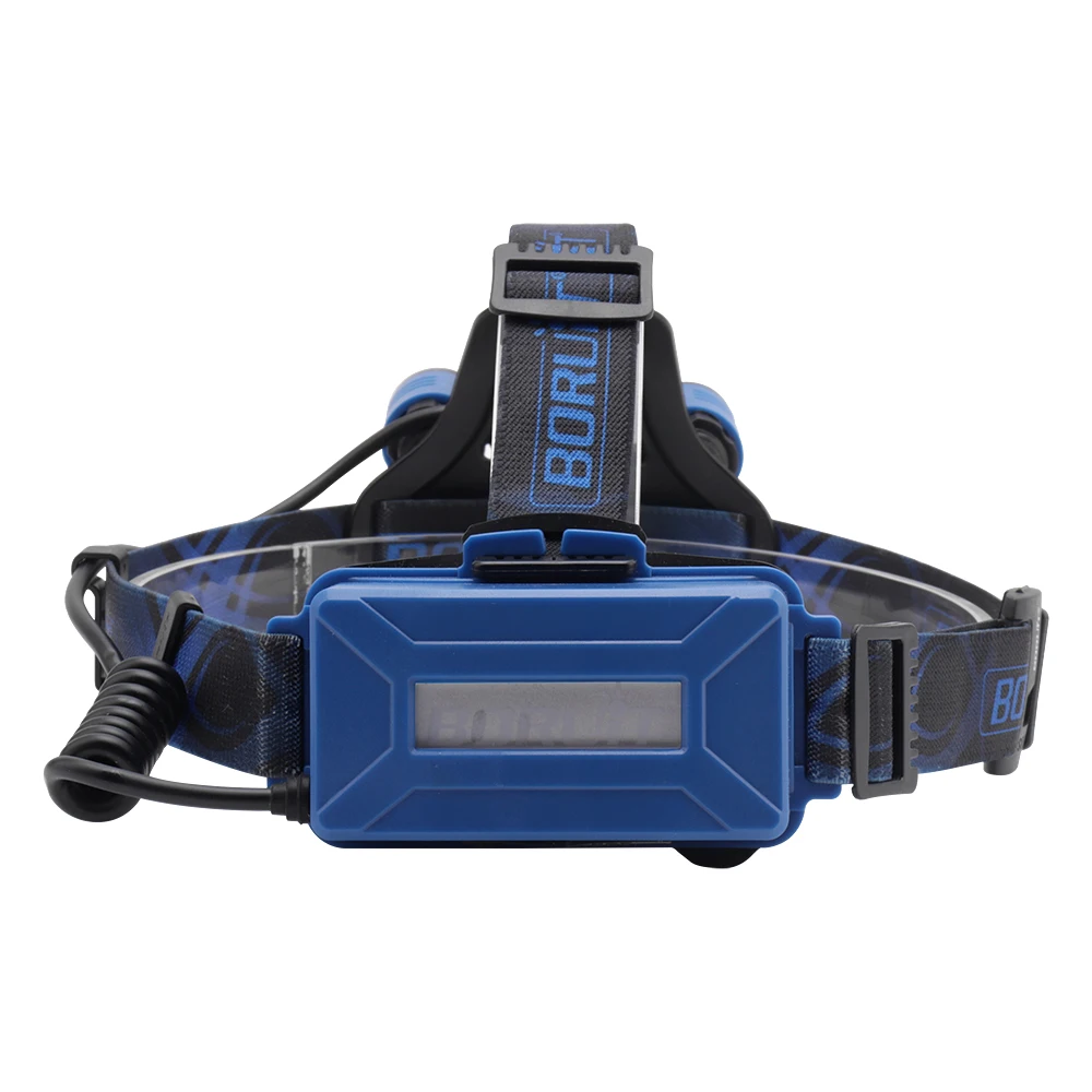BORUiT B22 XM-L2+ XPE синий светильник светодиодный налобный фонарь 4-Режим масштабирования головной светильник Перезаряжаемые Мощность банк Головной фонарь для охоты 18650 флэш-светильник