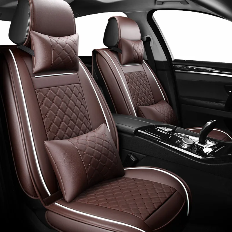 Кожаные чехлы на сиденья автомобиля для Alfa romeo 147 156 159 166 джулия giulietta mito stelvio mg 6 mg3 2018 2017 2016 2015|Чехлы