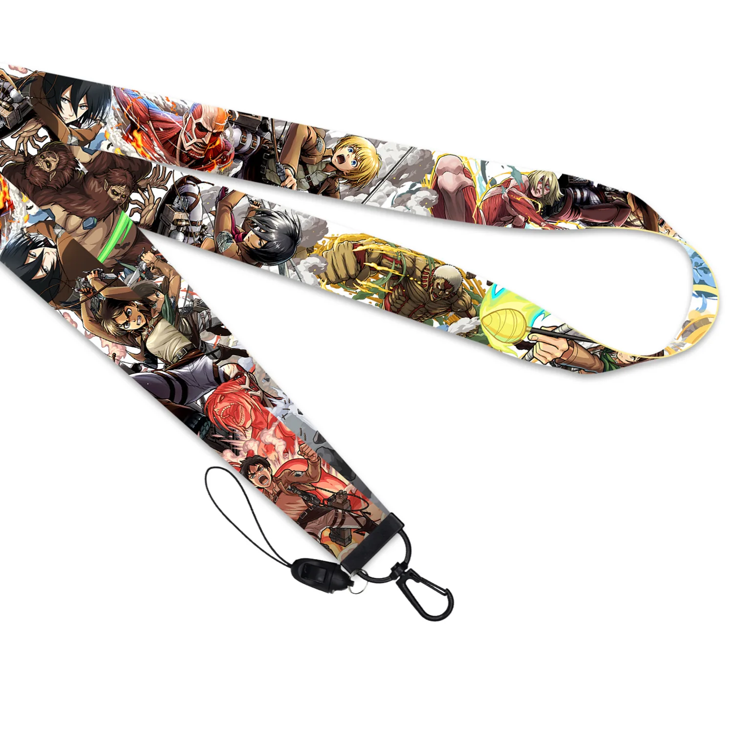 anime attack on titan men car keychain mobile phone neck lanyard strap id badge holder accessories cosplay friends gifts free global shipping
