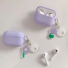 Чехлы для AirPods 3, чехол, милый корейский цветочный медведь, подвеска, брелок, чехол для наушников для airpods Pro 3, силиконовый чехол для наушников