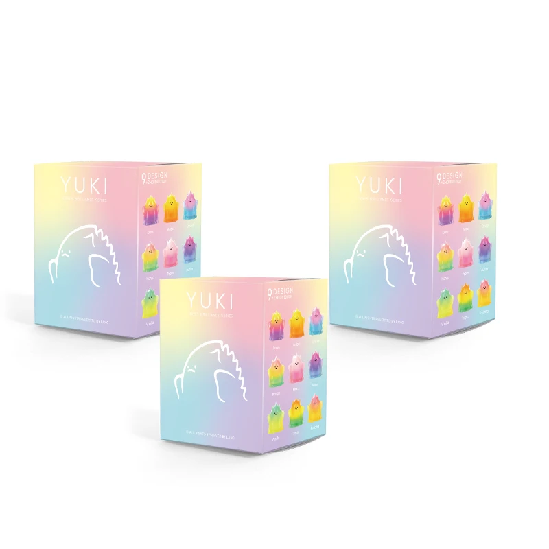 3PCS POP MART YUKI Inner Brilliance серия глухая коробка Кукла бинарная фигурка подарок на день рождения детская игрушка - Цвет: 3PCS
