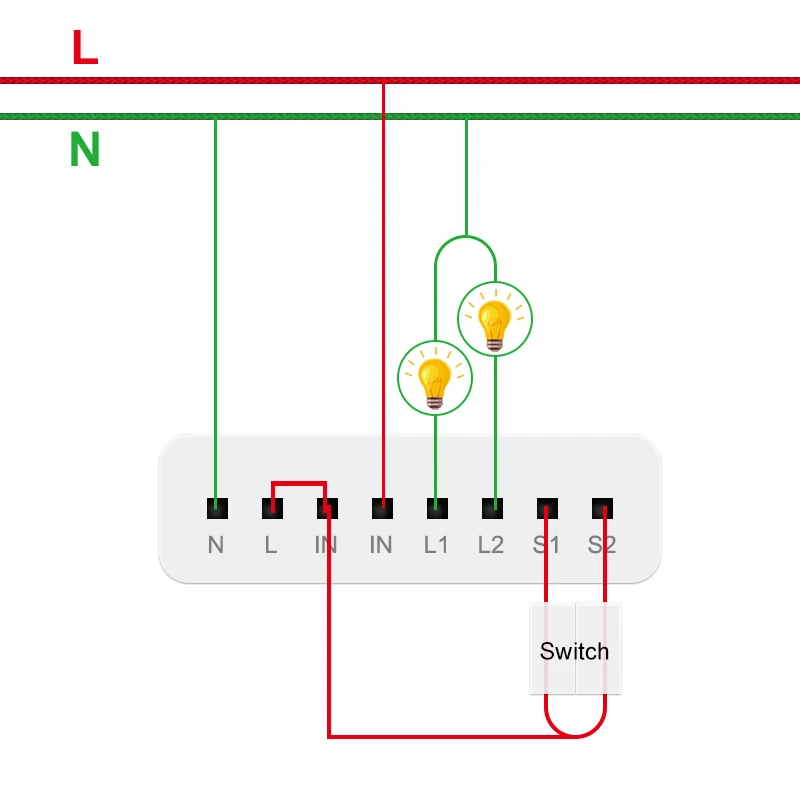 

Aqara Relay Two-Way Control Module Wireless Zigbee Relay Controller 2 Channels Smart Light Control Switch Work with Mihome App