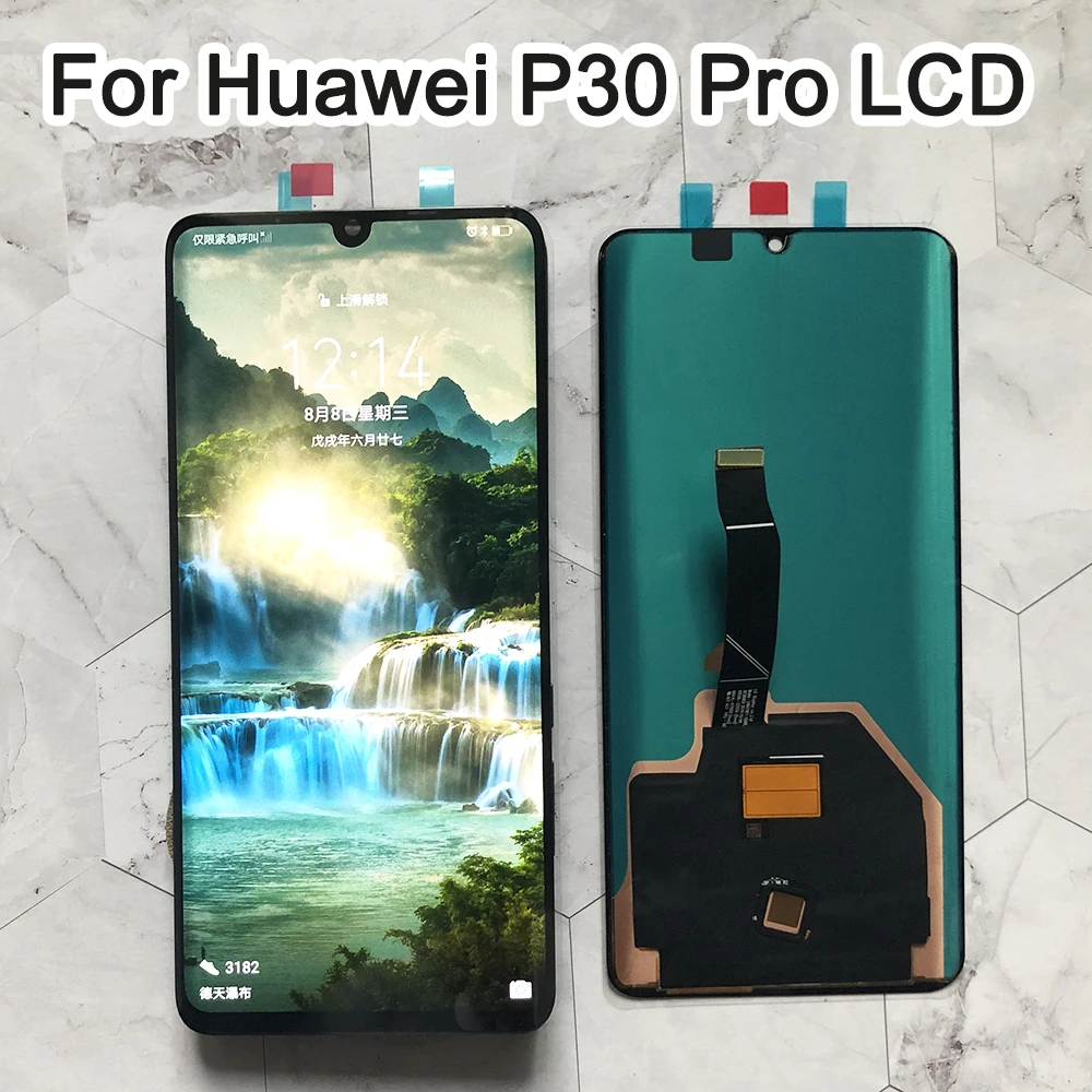 6 47 &quotЖК дисплей с корпусом запасные части для Huawei P30 Pro ЖК сенсорным экраном
