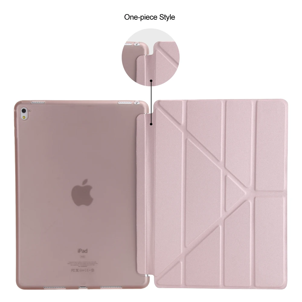 Чехол для iPad Pro 9,7 дюйма Кожаный силиконовый Multi-fold Смарт Обложка для iPad Pro 9,7 чехол A1673 A1674 A1675 Funda