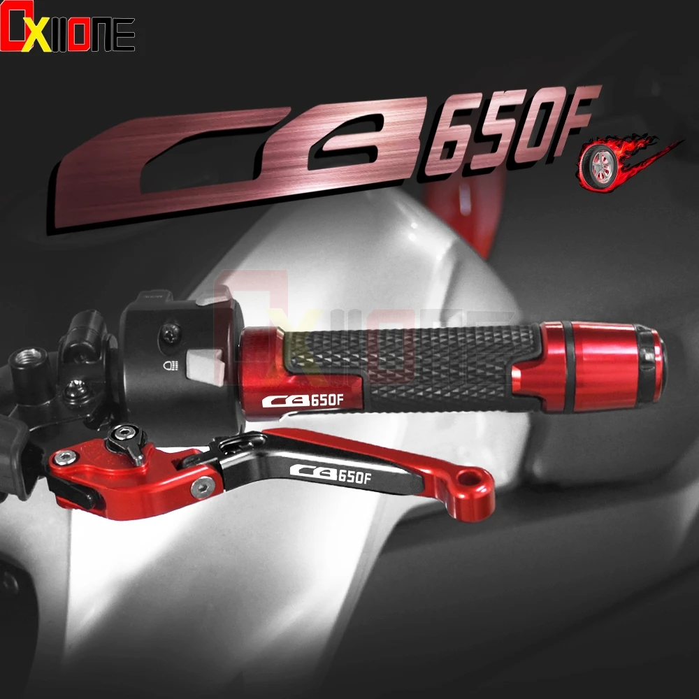 

Motorcycle Aluminum Brake Clutch Levers Handlebar Hand Grips ends For Honda CBR650F CB650F CB CBR 650 F 2014 2015 2016 Parts