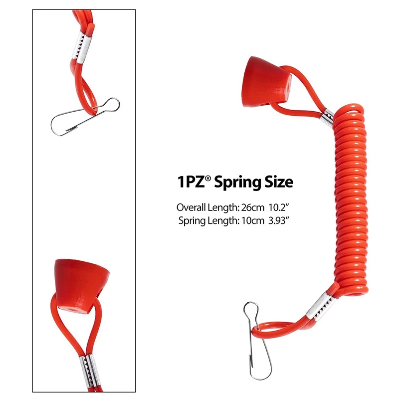 

Emergency Stop Switch Tether Lanyard Emergency Kill Stop Engine Switch Push Button for ATV Motorcycle Boat Interruptor