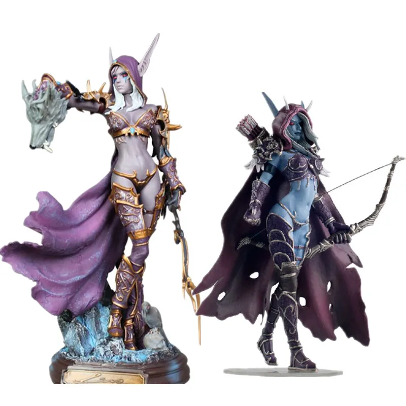 

Sylvanas Windrunner Figure Sylvan Archery Queen Arthas Menethil Anime Action Figura Collectible Model World of Warcraft WOW Dota