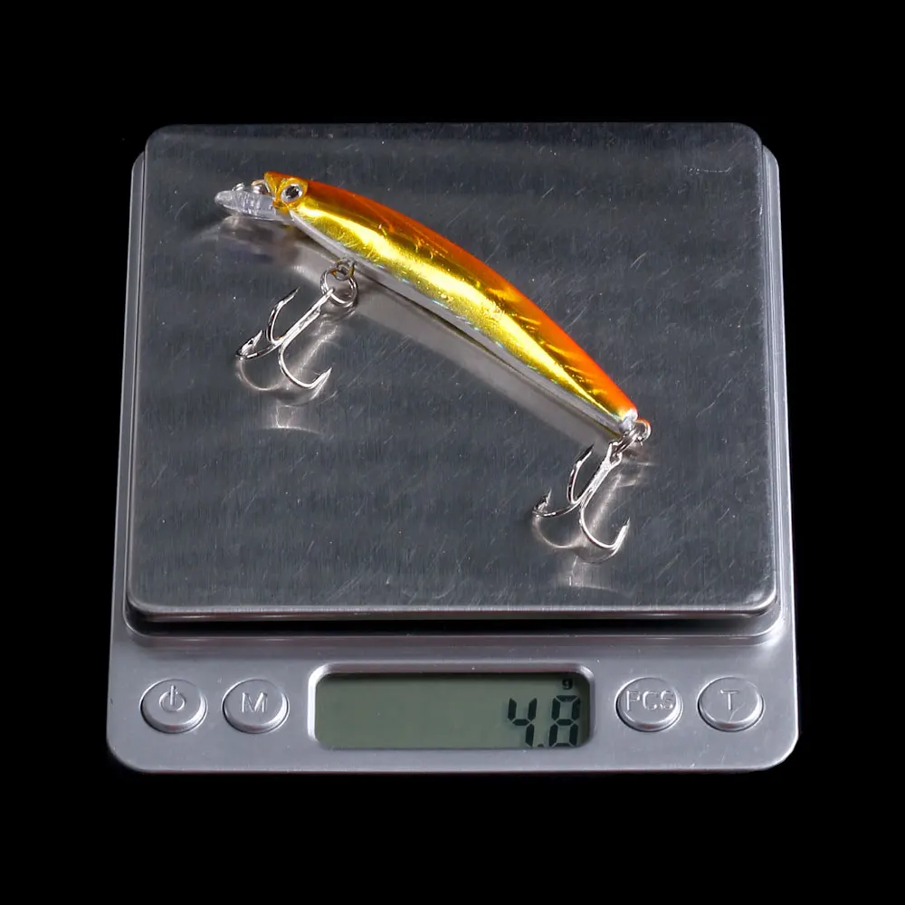 HENGJIA 5pcs/lot Hard Plastic Minnow Fishing Lure 8cm 5g Crankbait Swimbait Bass Pike Tackle 5 colors | Спорт и развлечения