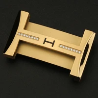 brass belt buckle 40mm high quality copper plated stainless steel material accessories for men