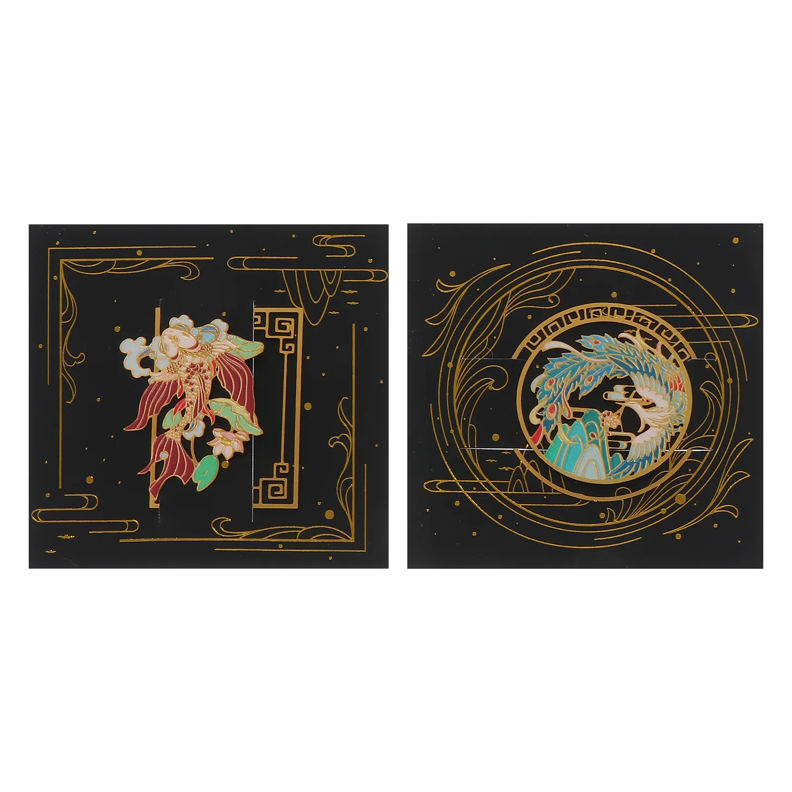 

2 шт. креативные закладки в традиционном китайском стиле, закладки с отверстиями (разные цвета)