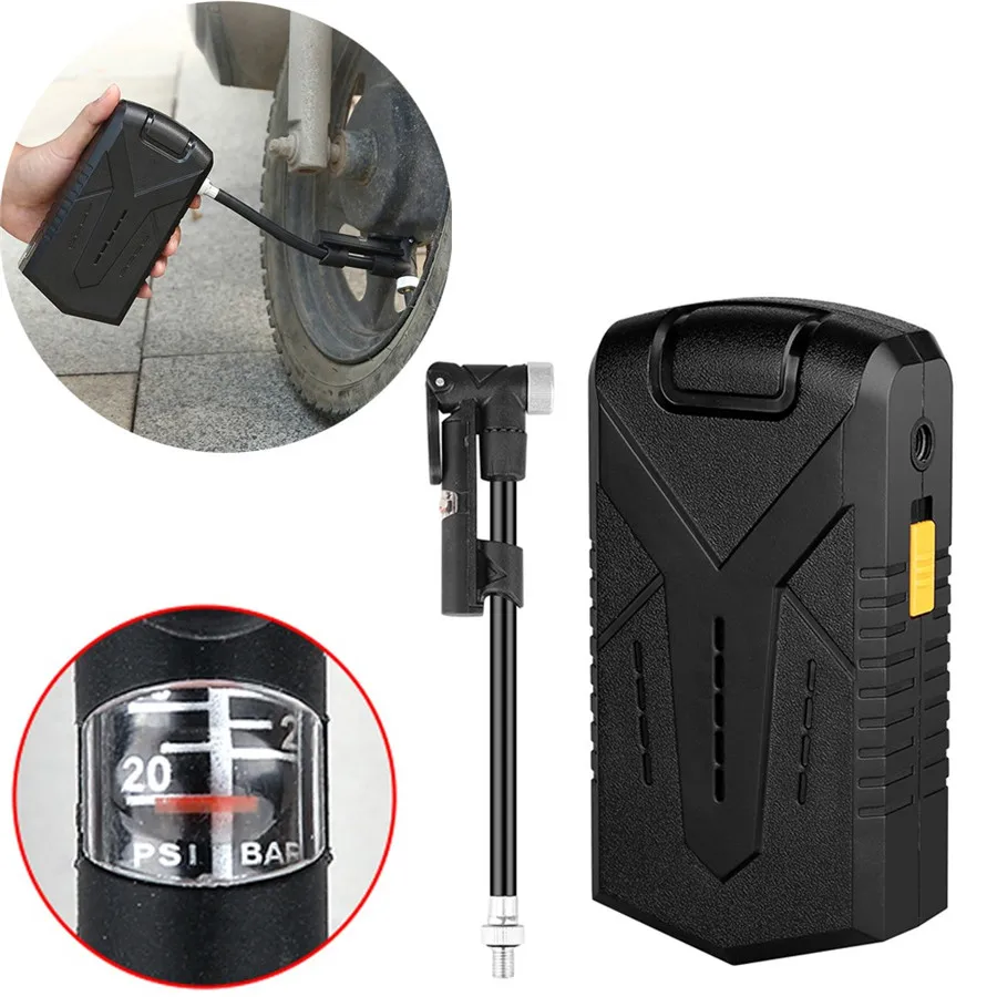 Автомобиль велосипед электрический воздушный насос портативный с дисплеем