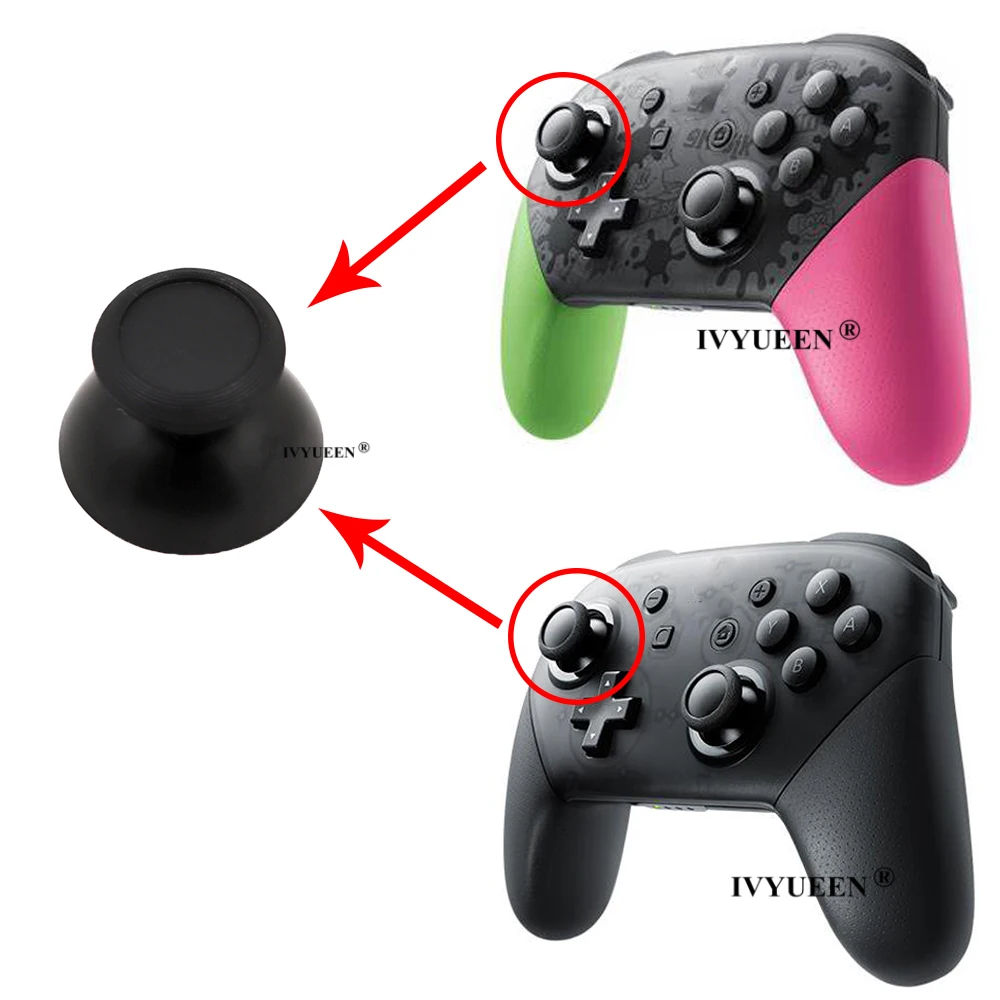 IVYUEEN 100 шт. для контроллера Nintendo Switch NS Pro аналоговая ручка-стик PRO крышка колпачка