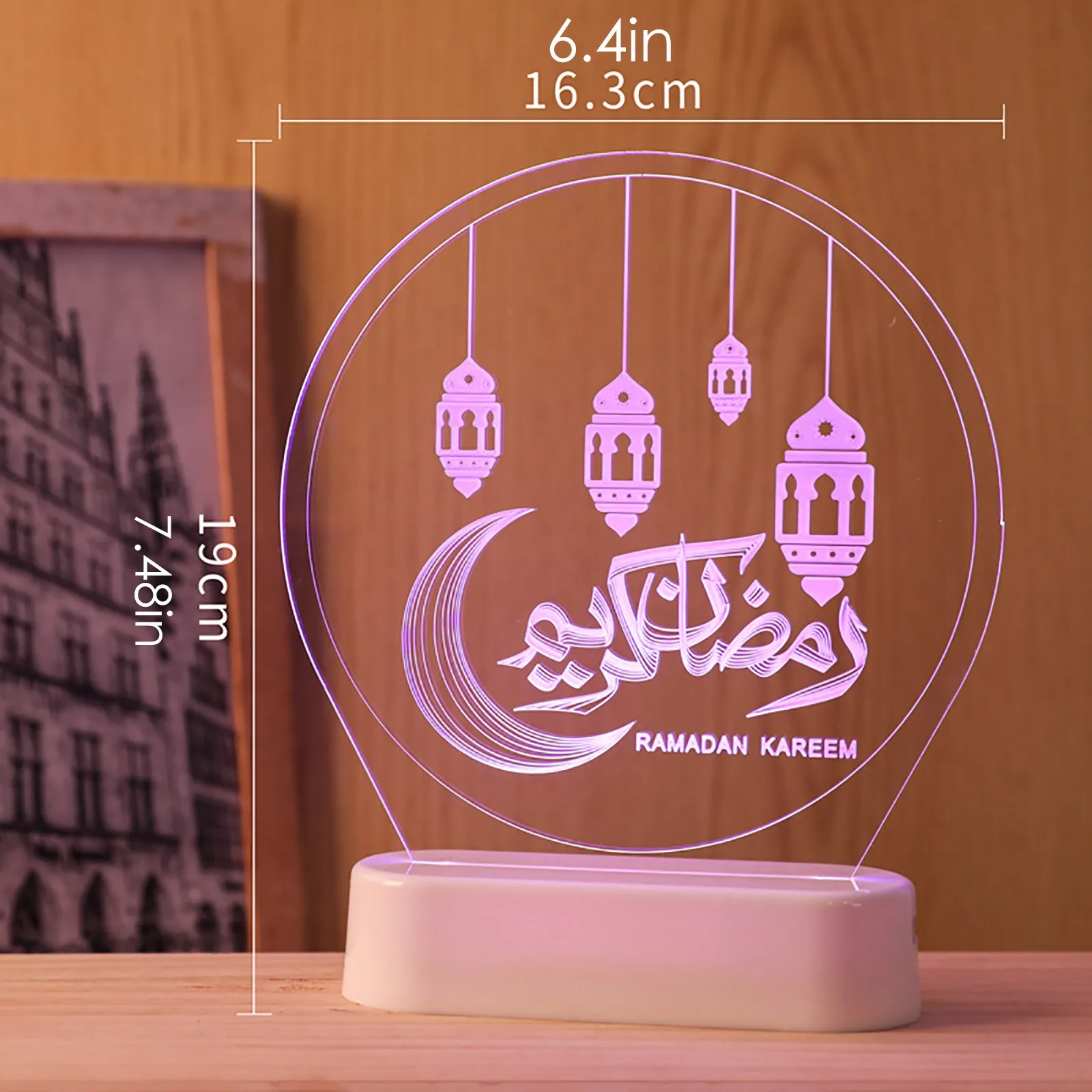 

Рамадан освещение добавляет к праздничную атмосферу и хорошая вещь для вашего Семья украшения на Рамадан Подарки ИД Мубарак, домашний деко...