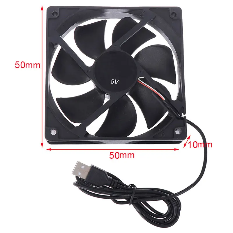 

1Pc 5V USB Connector 50x50x10mm PC Computer Cooling Cooler Fan Heatsink