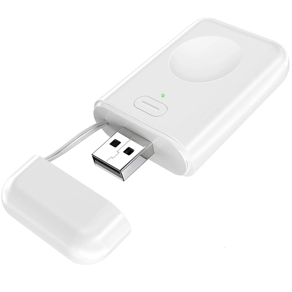 White Портативное Мини 1000 мАч Зарядное устройство для Apple Watch Series 1 2 3 4 5 Магнитная зарядная док-станция внешний аккумулятор - Цвет: White