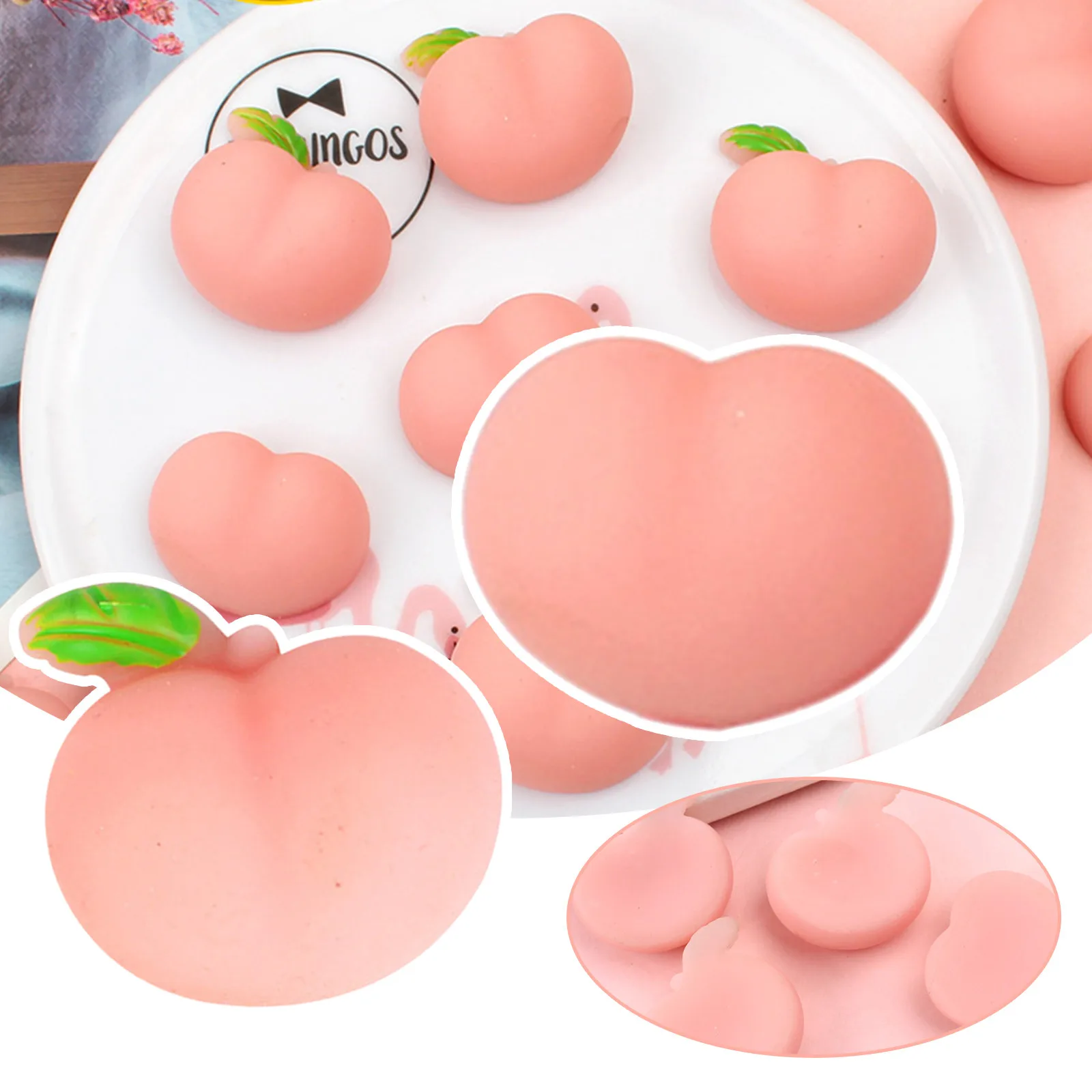 

Home Desktop Small Ornaments Creative Cute Decompression Toy Artifact Peach Decompression Vent Toy Funny Squeeze Toys #40