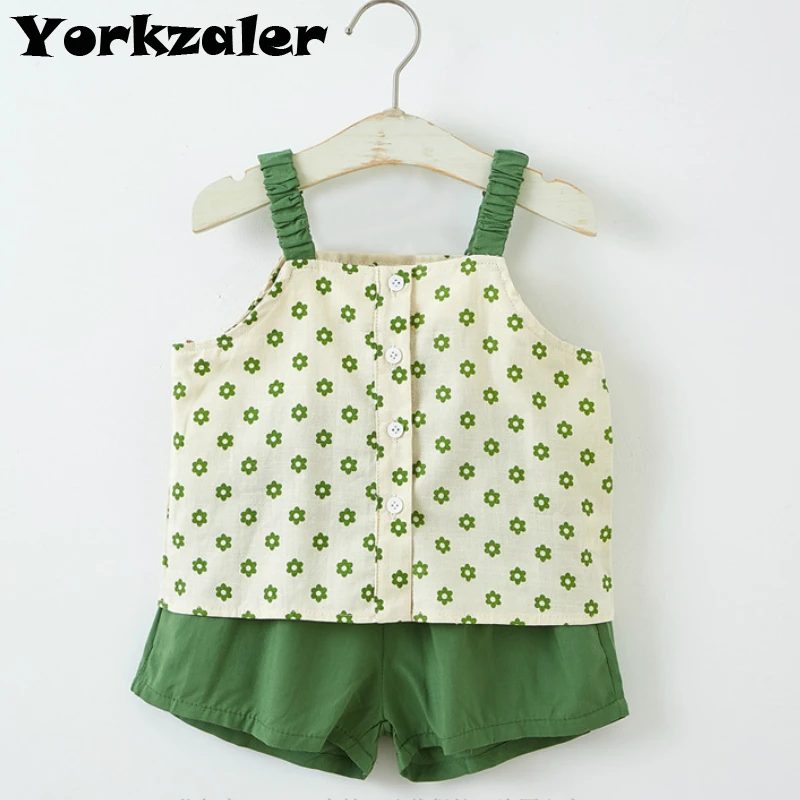 

Kids Clothes Set Toddler Girl Fall Clothes 2020 Fashion Outfits Sets New Lovely Summer Shirt and Shorts Kids Clothing Suit