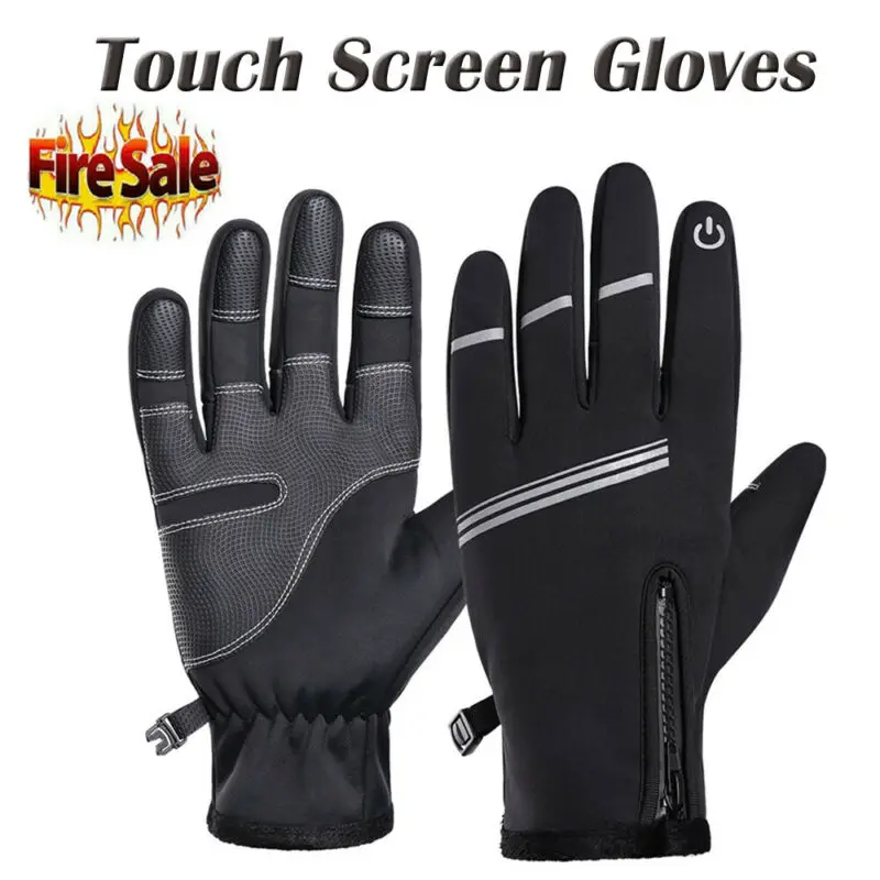 

Men Women Winter Warm Waterproof Gloves Touch Screen Mittens Ski Motorcycle Driving Outdoor Full Finger Windproof Mittens New