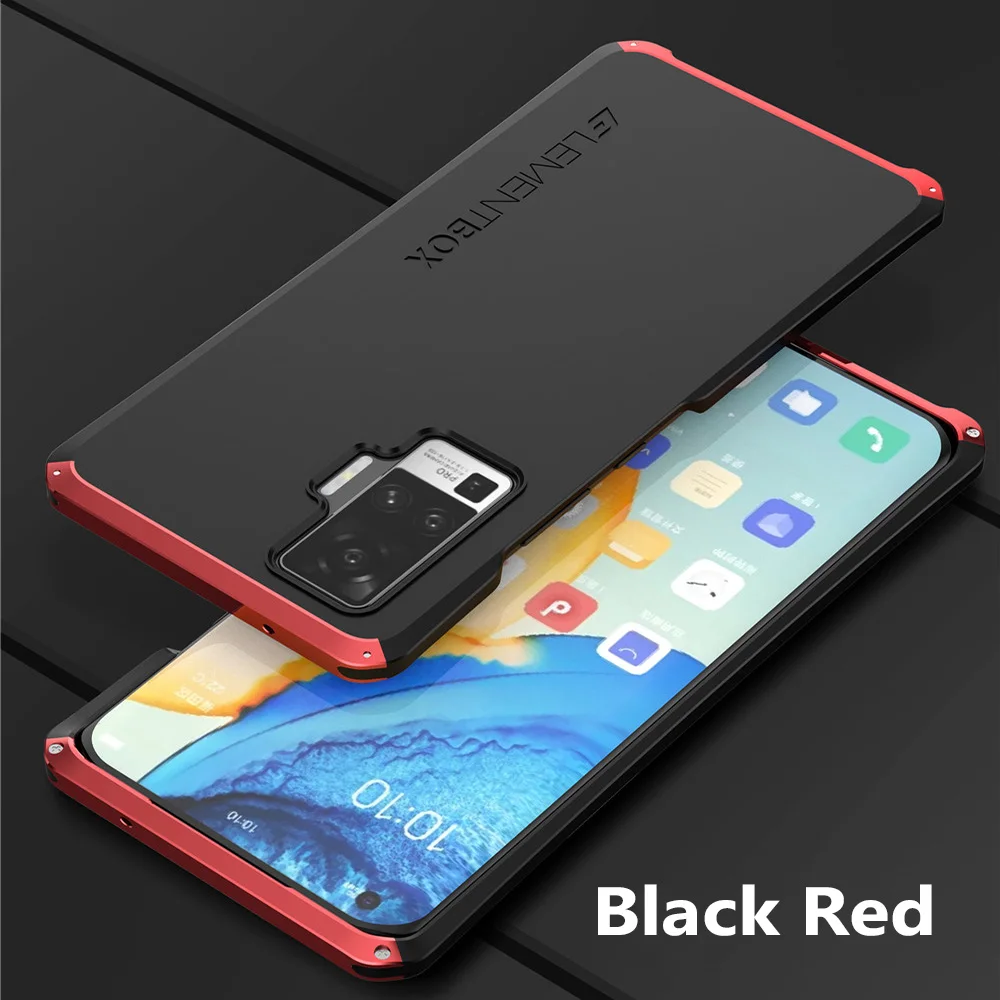 

Противоударный алюминиевый металлический армированный ЧЕХОЛ ДЛЯ Vivo X50 Pro, роскошный чехол с алюминиевой рамкой, твердый поликарбонатный че...