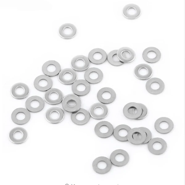 Promotion! 20pcs M8 304 Stainless Steel Flat Plain Washer Spacer Silver Tone  Строительство и