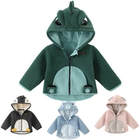 winter baby boy dinosaur clothes toddler girl polar fleece rabbit hoodies 1 4 yrs kid warm jacket penguin shaped coat outerwear