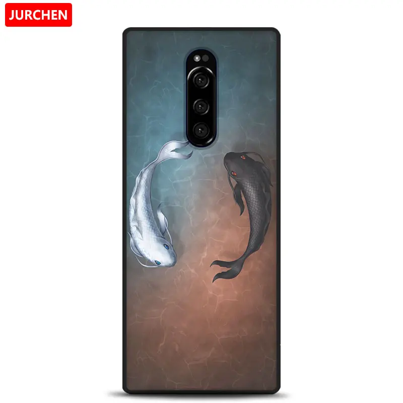 2 Чехол jurchen для sony Xperia 1, чехол для Xperia One, милый мультяшный Мягкий силиконовый чехол из ТПУ для sony Xperia1 sony 1, чехол - Цвет: 2