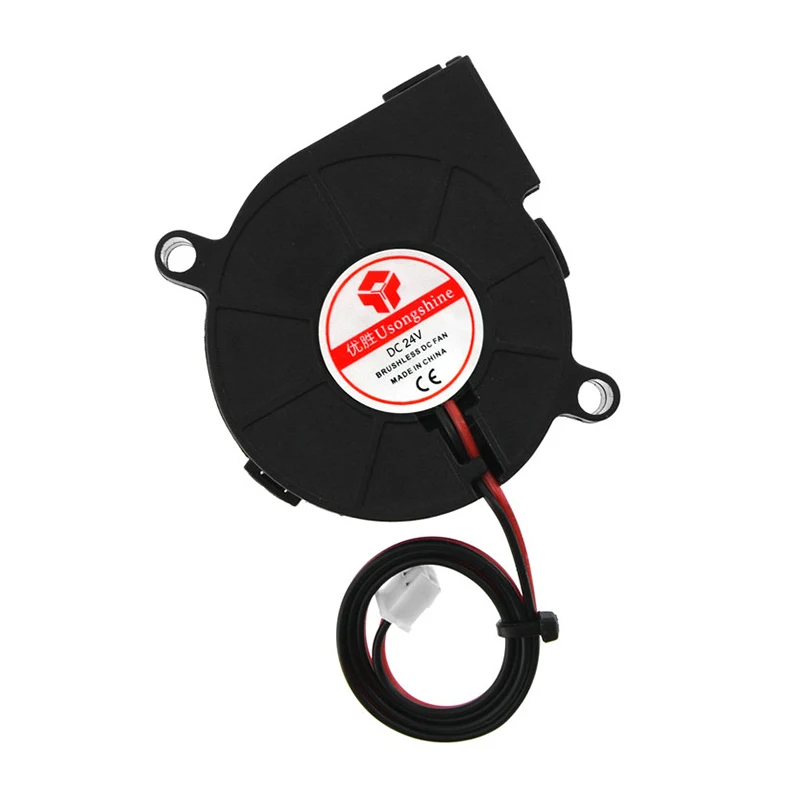 

5015/4010/4020 12V&24V Cooling Turbo Fan Brushless 3D Printer Parts 2Pin For Extruder DC Cooler Blower Part Black Plastic Fans