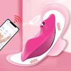 Приложение вибратор для женщин Bluetooth бабочка носимые сосательные вибраторы стимулятор клитора трусики секс-игрушки для пар секс-магазин