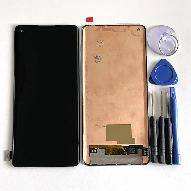 M & Sen-pantalla LCD Amoled Original de 6,55 pulgadas para m&oacute;vil, marco de pantalla + digitalizador de Panel t&aacute;ctil para OnePlus 8 One Plus 8, 1 + 8 1 + 8 IN2013 IN2017-3