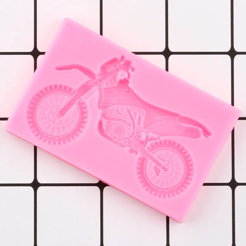 3D мотоциклетная силиконовая форма для детского дня рождения|Формы тортов| |