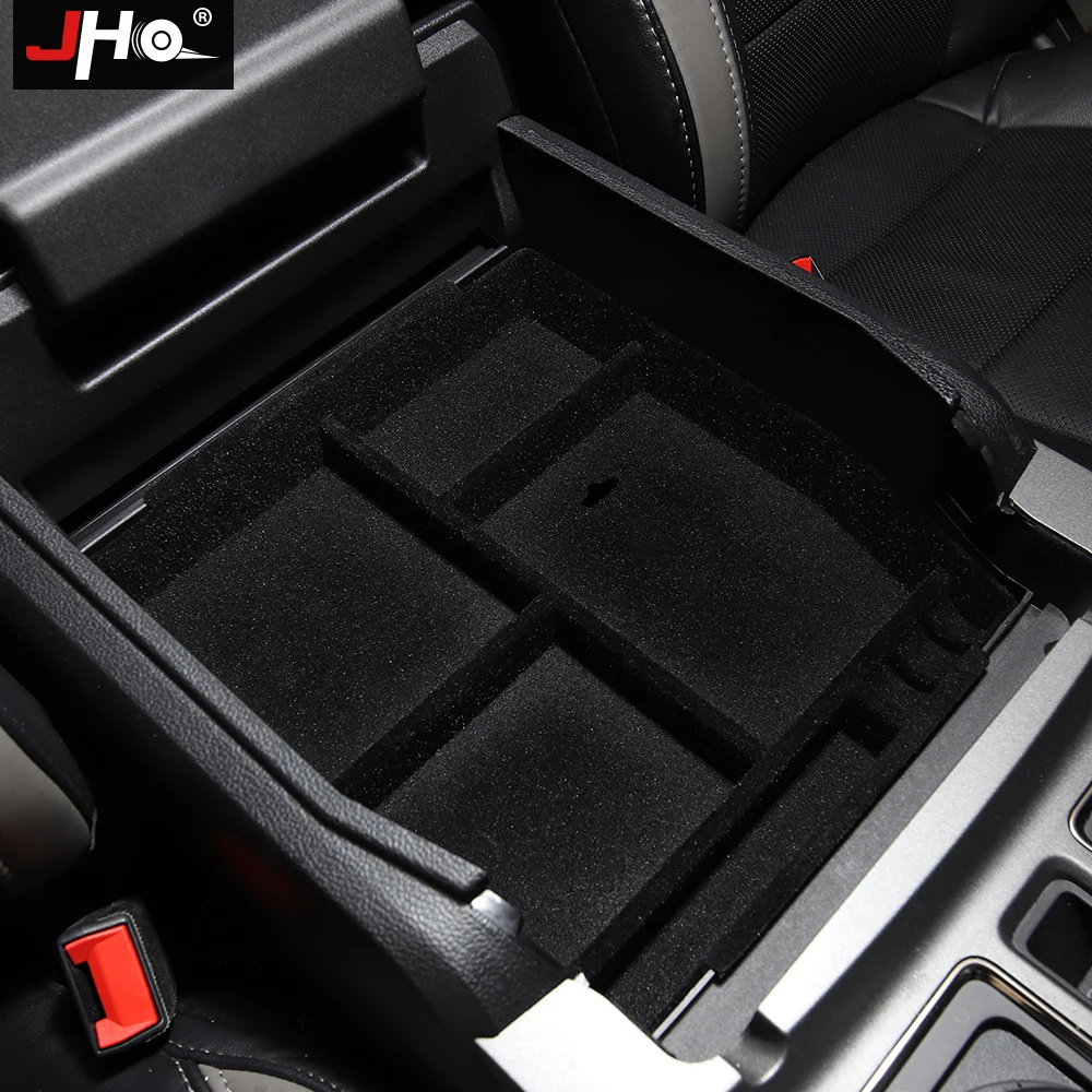 JHO центральный подлокотник коробка для хранения для Ford F150 Raptor 2011- 12 13 передний контейнер пикап аксессуары
