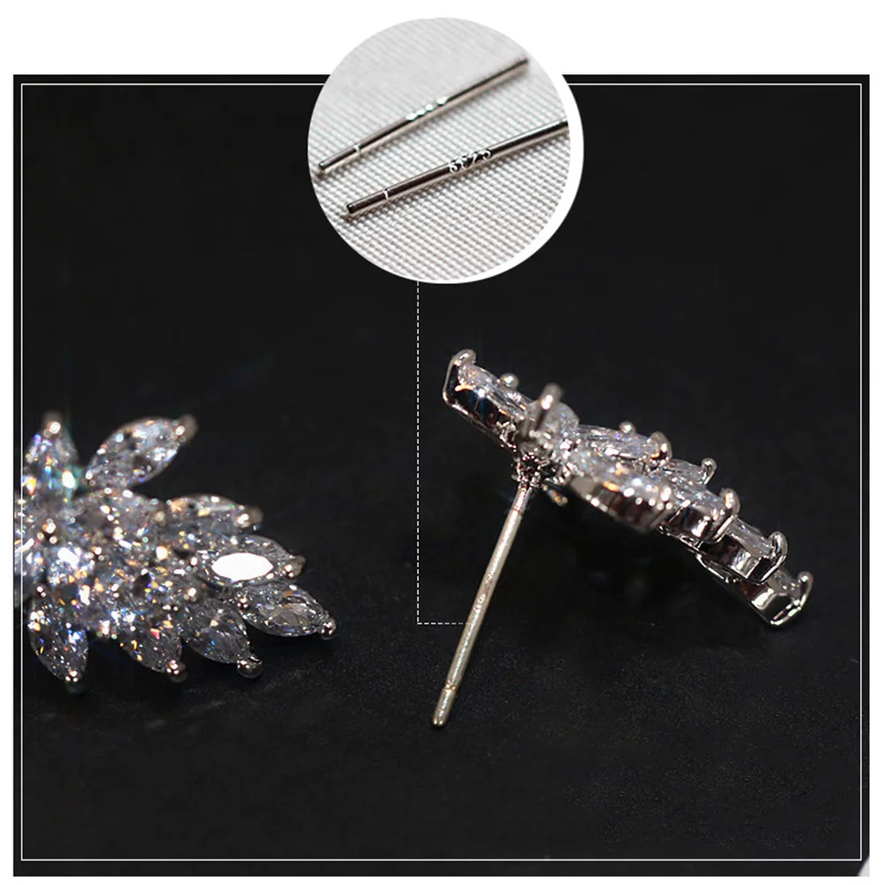 Серьги гвоздики с кристаллами для девочек 1 пара модель 2020 Женские Ювелирные