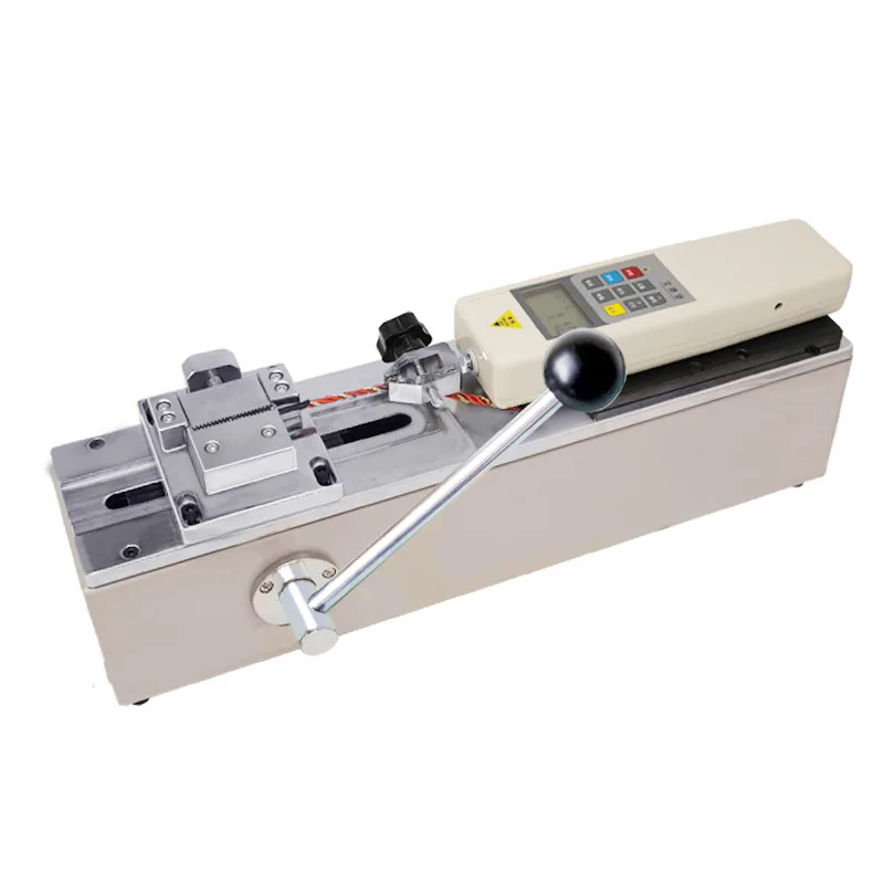 

1PC Manual Horizontal Test Tand Force Gauge Test Stand HPH 500N Load,Effective Travel 150mm, Digital Display Pull Rally+Fixture