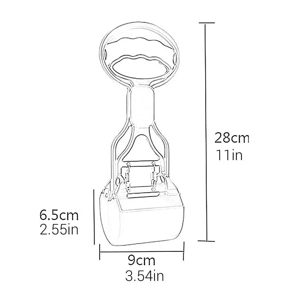Длинная ручка для уборки отходов домашних животных er Pooper Scooper складной и