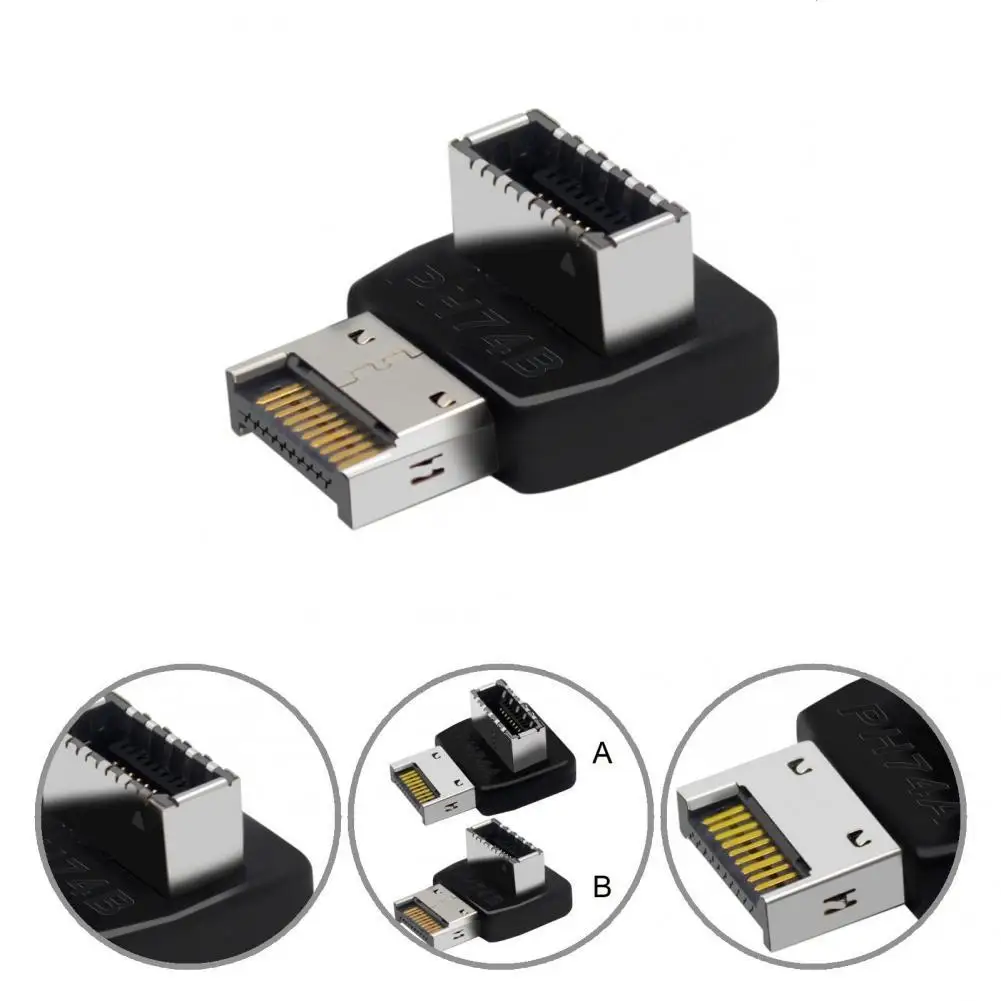 

Compact Reliable USB3.1 Type-E Right Angle Connector Durable Motherboard Connector Wear-resistant for PC