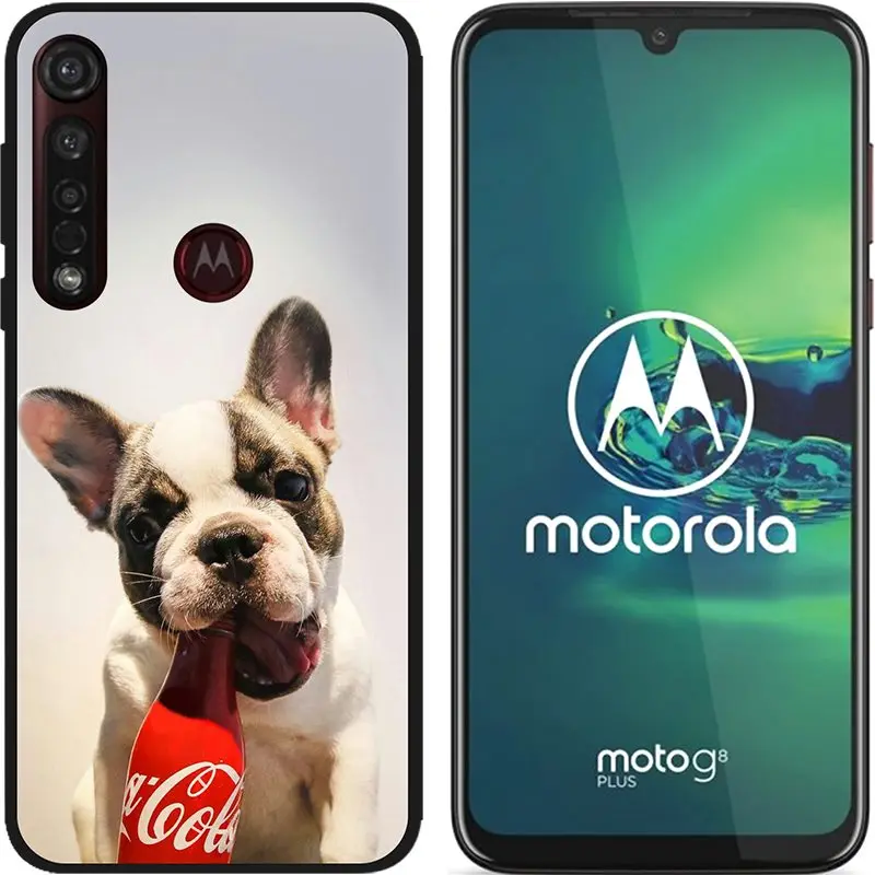 Серый Чехол для Motorola Moto G8 Plus, мягкий матовый чехол с милыми животными и цветочным мрамором для Moto G8 play one macro, силиконовый чехол для телефона s - Цвет: Серый