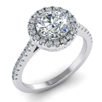 925 sterling silver ring 1ct moissanite ring pass diamond test excellent moissanite wedding engagement rings diamond ring