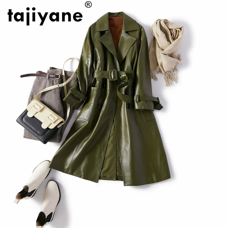 

2021 Jacket Leather Women Genuine Leather Jacket Women Sheepskin Coat Autumn Jacket Women Female Long Coats Clothes 19626WPY118