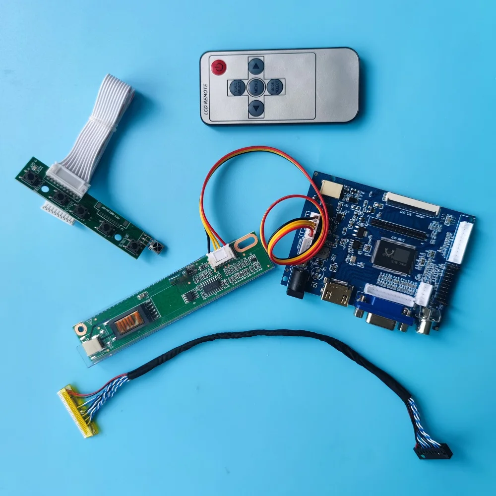 

kit for LP150X2(A2) 1024x768 VGA 2AV DIY LVDS LCD driver panel AV screen Display 20pin HDMI Controller Board remote