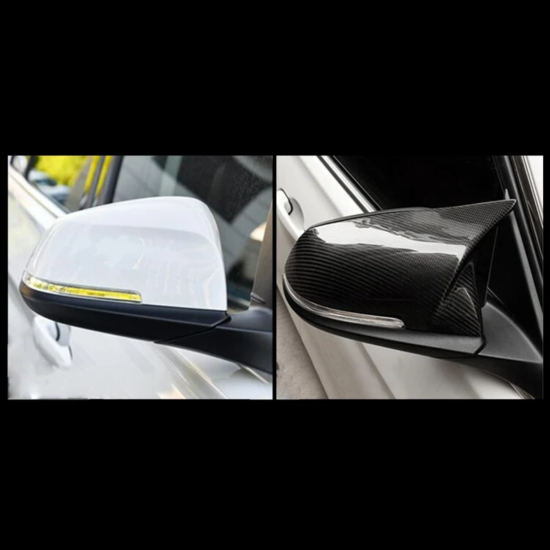 

2021 New 1 Pair Suitable For BMW F30 Rearview Mirror Cover Mirror Box Black Car Rearview Mirror Supplies