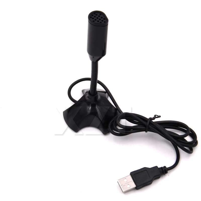 Регулируемый USB микрофон для ноутбука Mac настольного ПК записывающего студийного