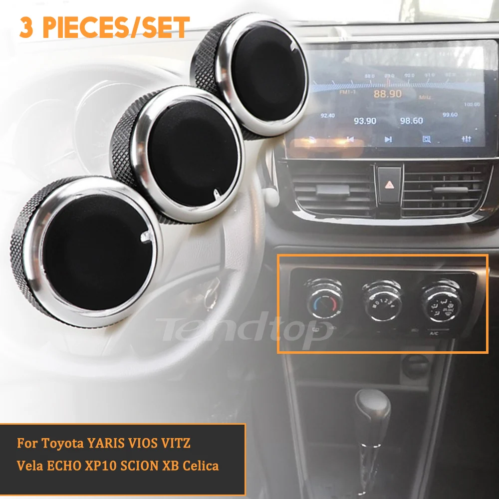 

For Toyota YARIS VIOS VITZ Vela ECHO XP10 SCION XB Celica AC Heater Air Conditioner Climate Control Panel Switch Knobs Buttons