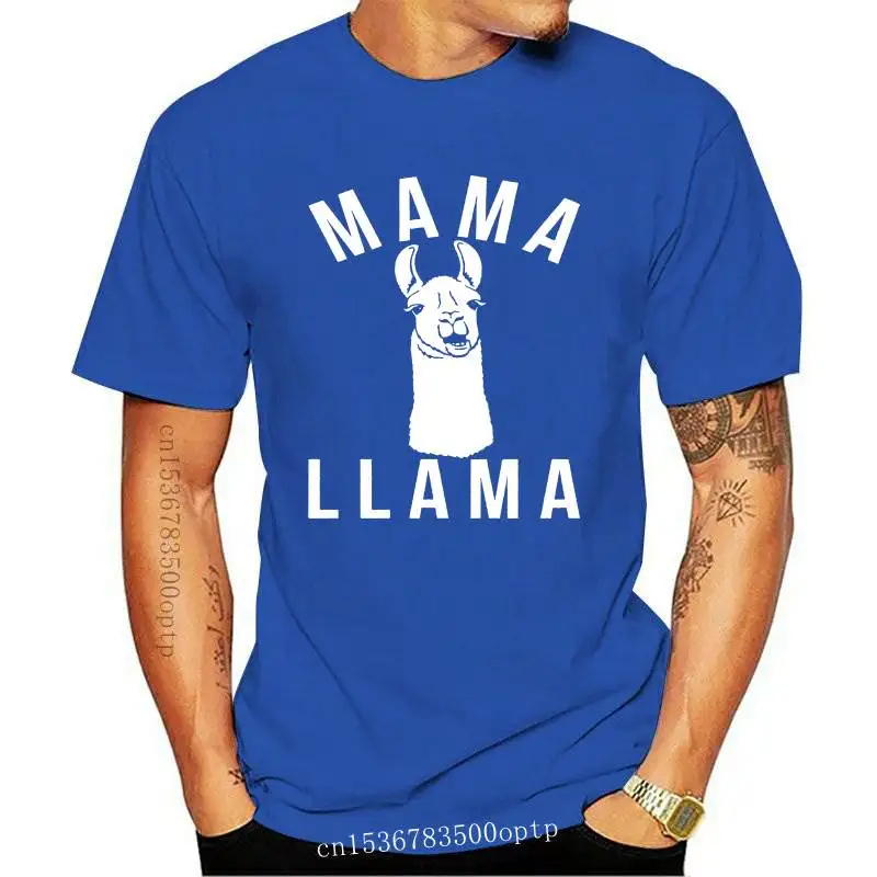 

New Mama Llama T-Shirt Gift For Mom Mom life Tee Women Llama Shirt Funny Cotton Hipster T-Shirt