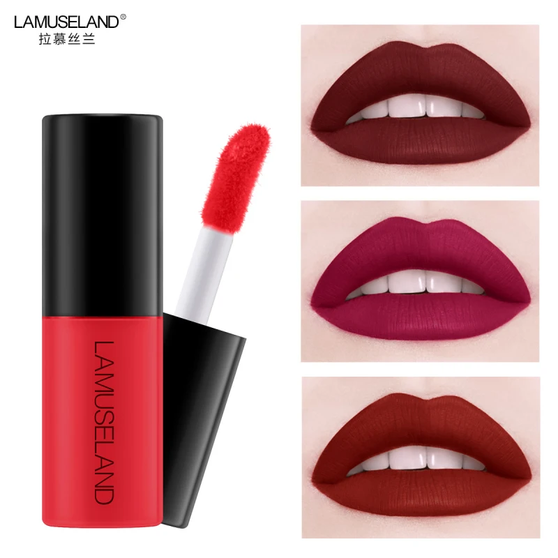 

12 Colors Waterproof Matte Lipstick Lipkit Pigment Dark Red Black Long Lasting Lip Gloss Women Makeup Lip gloss