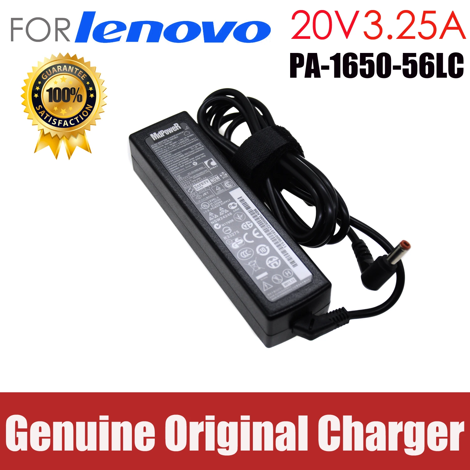 

Original 20V 3.25A 65W 5.5*2.5mm For LENOVO PA-1650-56LC ADP-65KH B B450 B460 CPA-A065 power supply laptop AC adapter charger